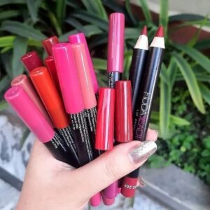 Huda Beauty Matte Lipstick Pencils Set of 12 | Long-Lasting Waterproof Lip Color