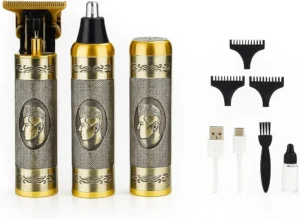Professional 3-in-1 Men’s Grooming Kit | Hair Clipper, Beard Trimmer & Foil Shaver