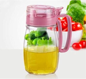 580ml Glass Oil Dispenser Bottle with Handle | Kitchen Oil & Vinegar Pourer